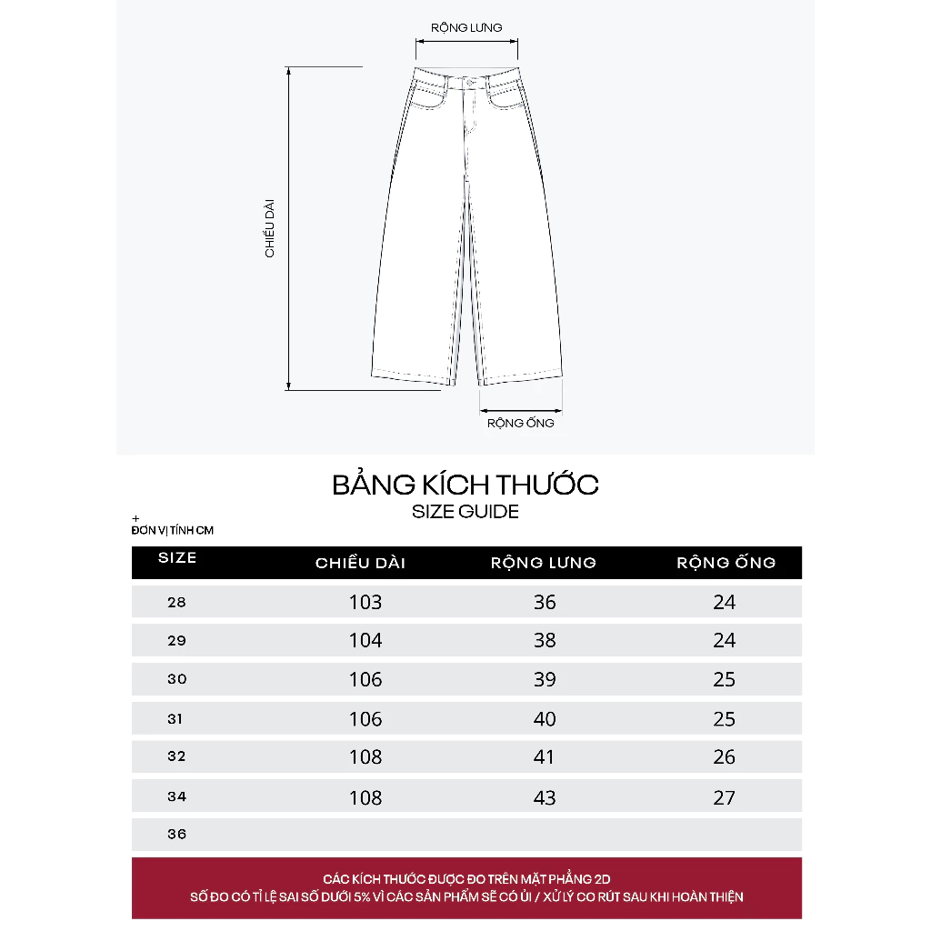 Quần jean ống rộng Owlbrand Wide Striped - Ảnh 5